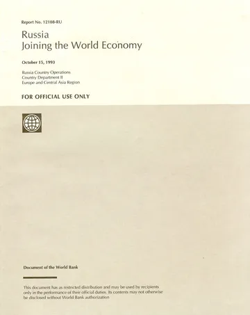 Russia: Joining the World Economy.